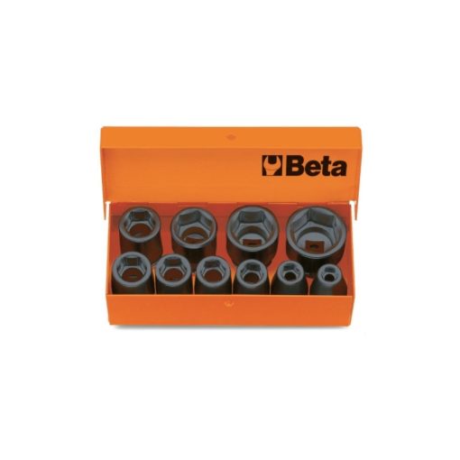 Beta 710/C10 10 db 3/8"-os gépi Dugókulcs, fémdobozban (007100910)