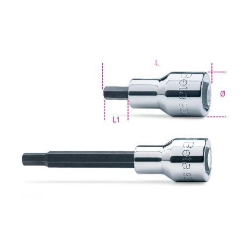 BETA 009200414 920PE 5 1/2"-os imbusz-Dugókulcs, krómozott, barnított hegy