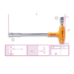   BETA 009410108 941 8 mm T-szárú dugókulcs,műanyag markolattal