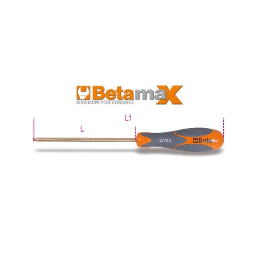 BETA 012770810 BETA 1277BA/TX10 Imbusz-csavarhúzó Torx® csavarokhoz, szikramentes