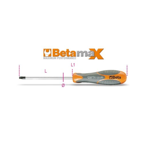 BETA 012970008 1297Tx 08 Imbusz csavarhúzó Torx®-csavarokhoz