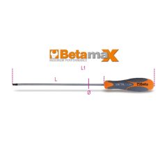   BETA 012970120 BETA 1297Tx-L/20 Imbusz csavarhúzó Torx® csavarokhoz, hosszú krómozott, fekete fej