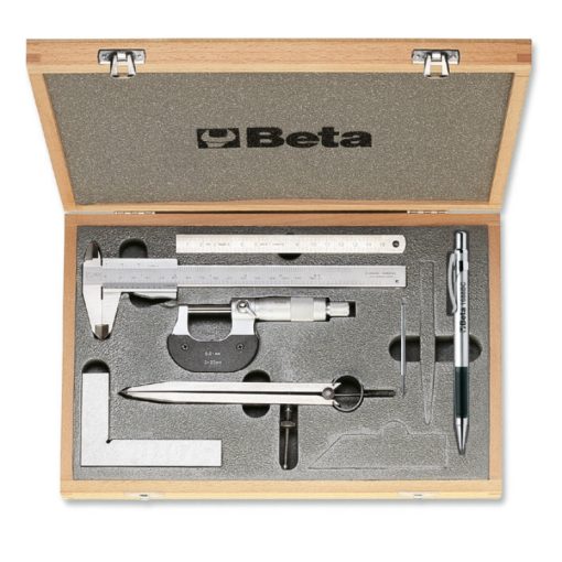 Beta 1685/C7 7 részes szerszámkészlet méréshez és jelöléshez kofferban (016850110)