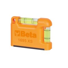   BETA 016950250 1695XS Zseb vízmérték V-formájú mérőfelülettel, mágneses, profilírozott alumínium 2 törésbiztos libella Pontosság: 1 mm/m