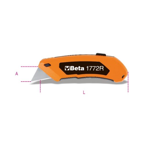 Beta 1772R Behúzható pengéjű kés 5 pengével szállítva (017720006)