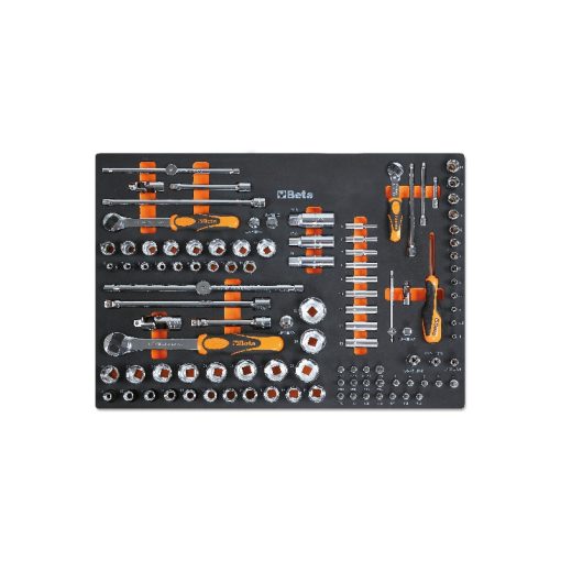 BETA 024580105 BETA MM105 Habszivacs tálca 1/4"-os, 3/8"-os és 1/2"-os dugókulccsal