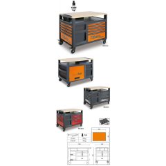 BETA 028003001 RSC28-O-SUPERTANK SZERSZÁMKOCSI 10 FIÓKKAL