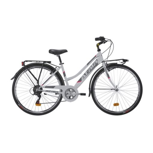 BETA 9599Cb-Wn Atala® City Bike, Alumínium Váz, 6 Sebességes Shimano® Váltó, V-Brake® Fék, 28" Alumínium Kerekek, Szürke