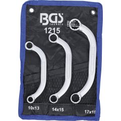   BGS Technic Indítókulcs készlet 10 x 13 - 17 x 19 mm 3 darabos (BGS-1215)