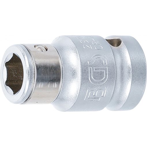 BGS Technic Golyós behajtófej-adapter Belső négyszögletű kulcsnyílású elem 12,5 mm (1/2") Belső hatszögletű 10 mm (3/8") (BGS-290)