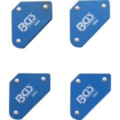   BGS technic 4 darabos mini-mágneses tartó, 45°-90°-135° (BGS 3004)