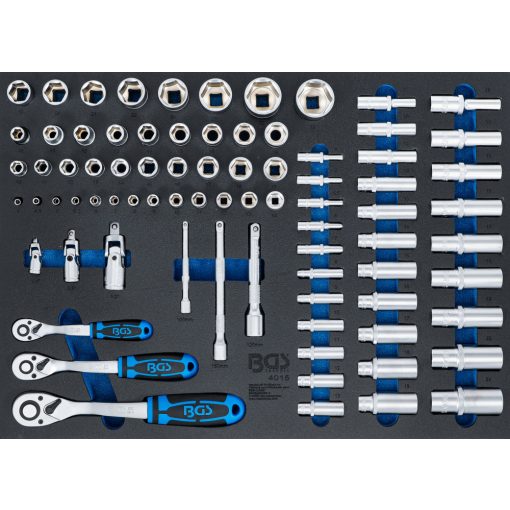 BGS Technic Műhelykocsi-betét 3/3: Dugókulcskészlet 80 darabos (BGS-4015)