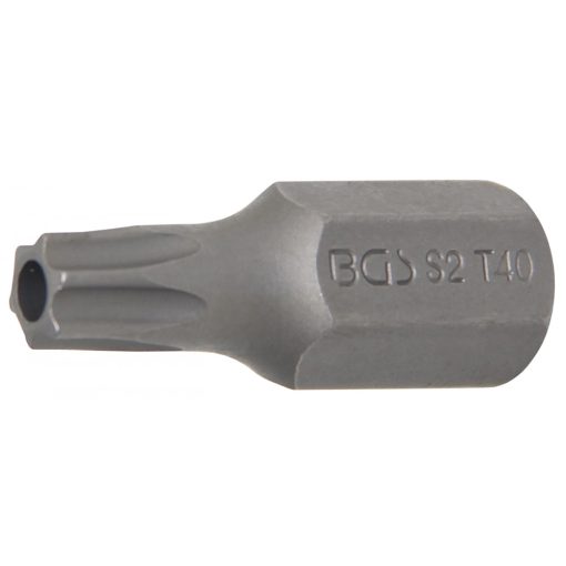 BGS Technic Behajtófej Hossz 30 mm Külső hatszögletű 10 mm (3/8") T-profil (Torx) T40 furattal (BGS-4640)