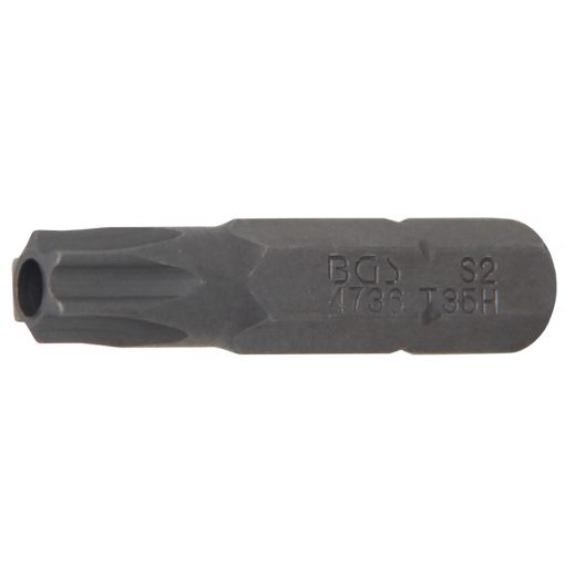 BGS Technic Behajtófej Hossz 30 mm Külső hatszögletű 6,3 mm (1/4") T-profil (Torx) T35 furattal (BGS-4736)