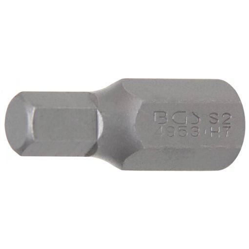 BGS Technic Behajtófej Hossz 30 mm Külső hatszögletű 10 mm (3/8") Belső hatszögletű 7 mm (BGS-4953)