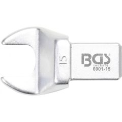   BGS Technic Villásfej nyomatékkulcshoz 15 mm Befogó 14 x 18 mm (BGS-6901-15)