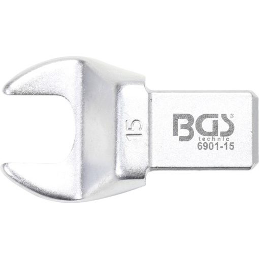 BGS Technic 15 mm villáskulcs fej | cserélhető fejű nyomatékkulcsokhoz (BGS 6901-15)