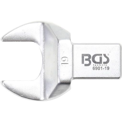 BGS Technic 19 mm villáskulcs fej | cserélhető fejű nyomatékkulcsokhoz (BGS 6901-19)