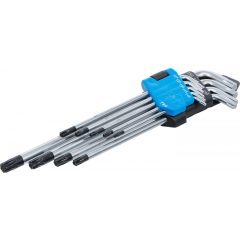   BGS Technic Derékszögű kulcs készlet extra hosszú T-profil (Torx) furattal T10 - T50 9 darabos (BGS-794)