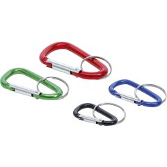   BGS Technic Kulcscsomó-karabiner készlet 4 darabos (BGS-80872)