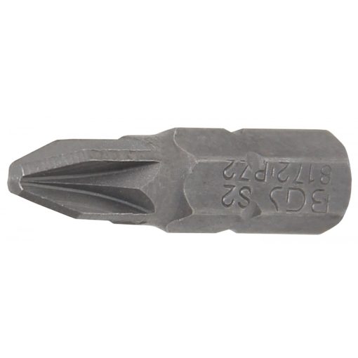 BGS Technic Behajtófej Hossz 25 mm Külső hatszögletű 6,3 mm (1/4") Csillag PZ2 (BGS-8172)