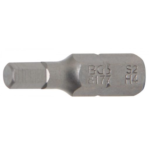 BGS Technic Behajtófej Hossz 25 mm Külső hatszögletű 6,3 mm (1/4") Belső hatszögletű 4 mm (BGS-8177)