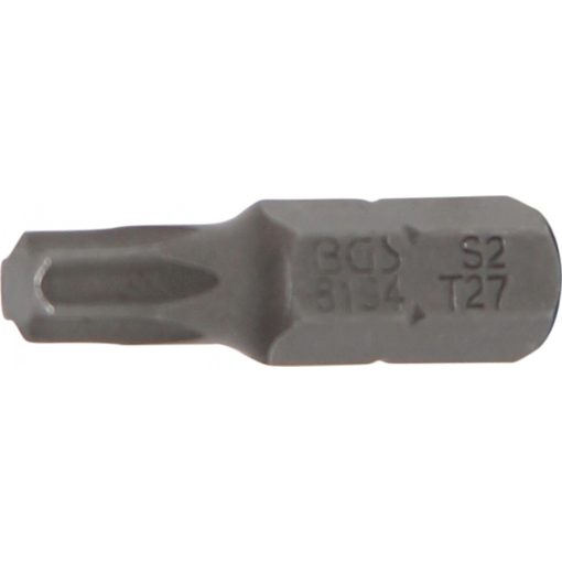 BGS Technic Behajtófej Hossz 25 mm Külső hatszögletű 6,3 mm (1/4") T-profil (Torx) T27 (BGS-8194)