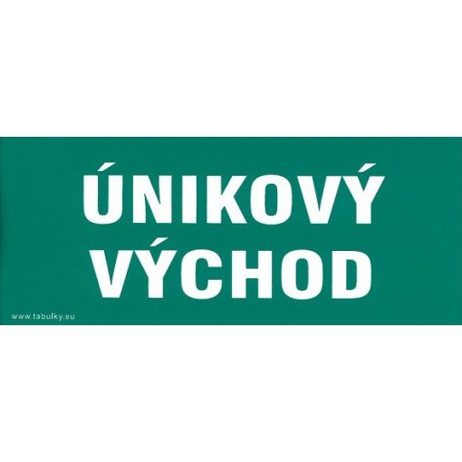 Únikový východ 210x87mm - samolepka