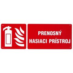   SK - Prenosný hasiaci prístroj 210x80mm - plastová tabulka (120155)