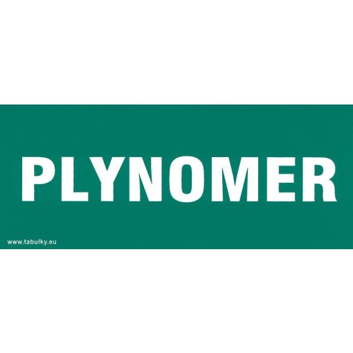 SK - Plynomer 210x87mm - samolepka