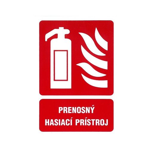 SK - Prenosný hasiací prístroj 74x105mm - samolepka (120171)