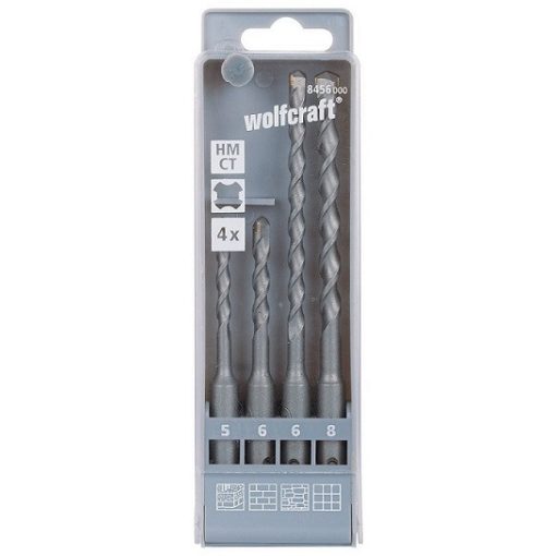 WOLFCRAFT - Faláttörőfúrók „Standard" SDS-plus szárral 5-8mm, 4db