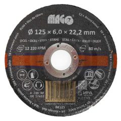 Csiszolókrong fémre 125x6x22,2mm