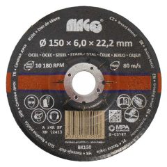 Csiszolókrong fémre 150x6x22,2mm