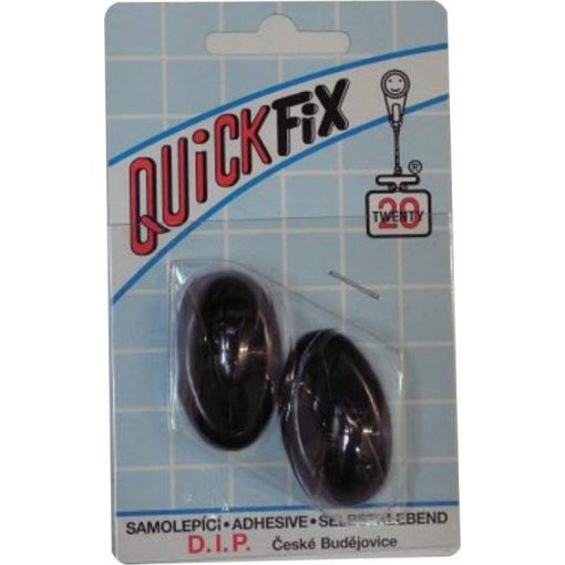 DIP - QUICKFIX öntapadós akasztó tip 1 - 2 db - fekete (DIP1029)