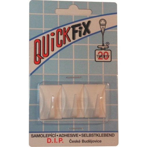 DIP - QUICKFIX öntapadós akasztó tip 4 - 3 db - fehér