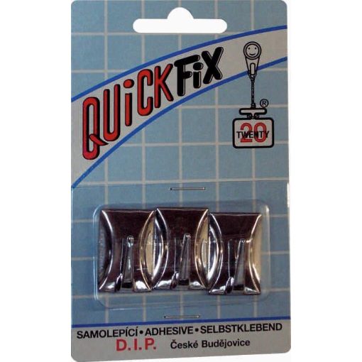 DIP - QUICKFIX öntapadós akasztó tip 4 - 2 db - ezüst (DIP1084)