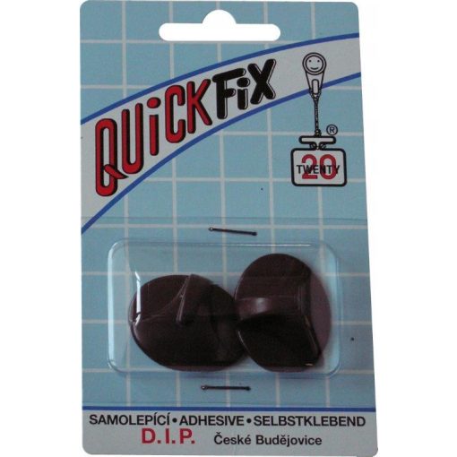 DIP - QUICKFIX öntapadós akasztó tip 6 - 2 db - sötétbarna