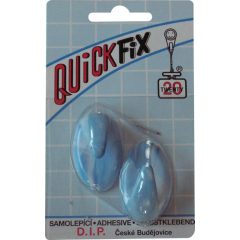   DIP - QUICKFIX öntapadós akasztó tip 1 - 2 db - fehér/kék