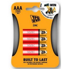 JCB - cink-klorid elem AAA / R03, 4 db/csomag