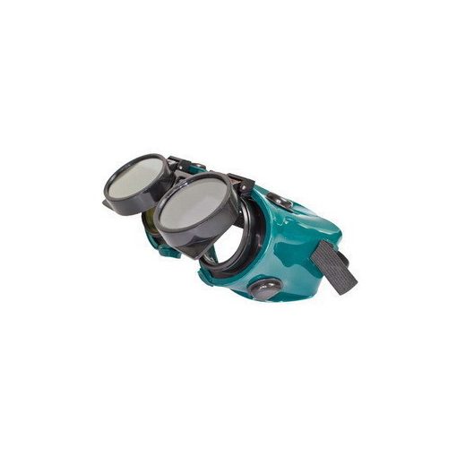 Hegesztő védőszemüveg - felhajtható kerek lencsék, üveg… (OB159)