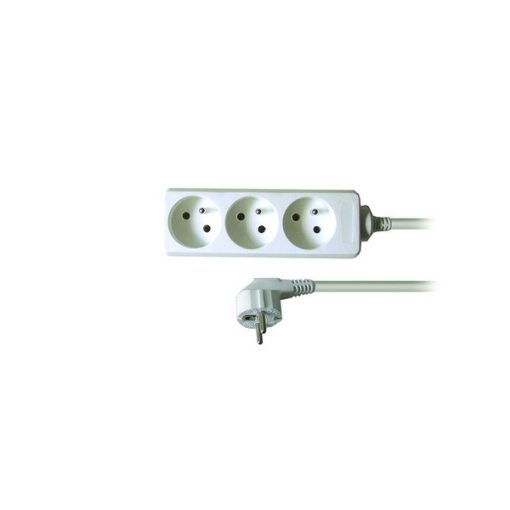 SOLIGHT - 3 férőhejes hoszabbító, 1,5m 3x1mm2 - fehér