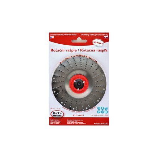 ROTO - Rotációs ráspoly 115x22,2mm - 2,0mm-es standard penge