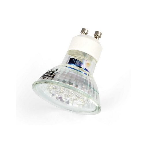 LED spotlámpa, GU10,220V menet, 21DIP, meleg fehér WW (SLGU1021DIP)