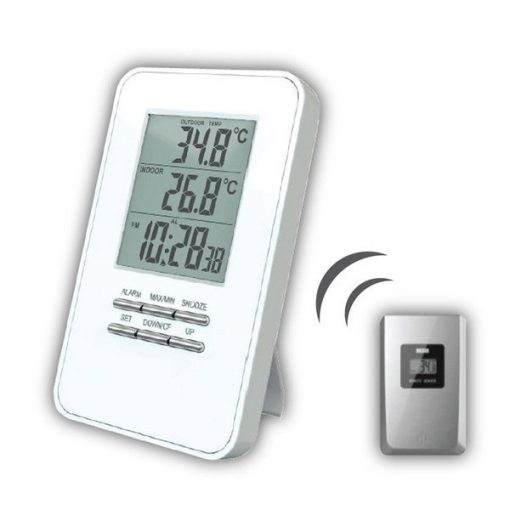 SOLIGHT - Vezeték nélküli hőmérő, hőmérséklet, idő, ébresztőóra… (TE44)