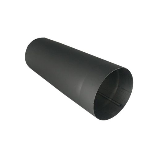 Füstcső matt fekete 120mmx500mm, 1,5mm (221795)