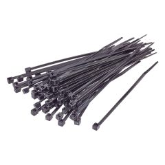 Kábelkötöző 150x2,5mm 100db-os fekete (351003)