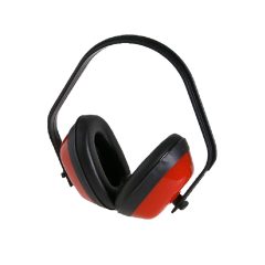 Fülvédő piros/fekete párnázott CE/EN, WTOOLS (84112100)